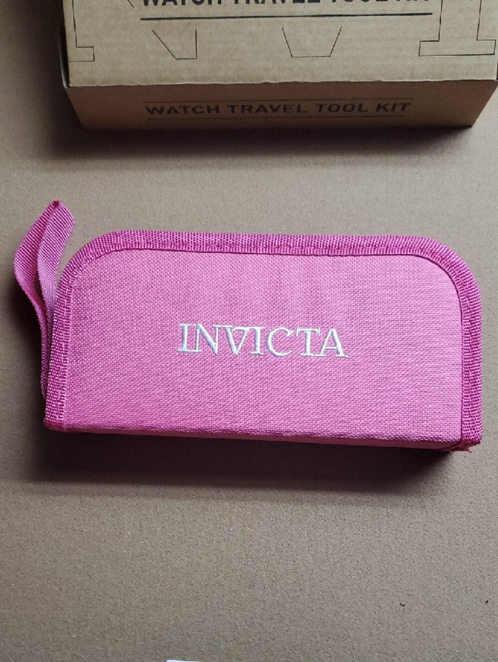 Invicta Pink and Black Watch Travel Tool Kit - Picture 2 of 2